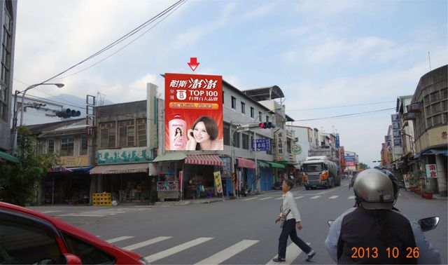 S-0002鐵架廣告塔-台東縣關山鎮中山路26號-花蓮東路往池上火車站廣告看板